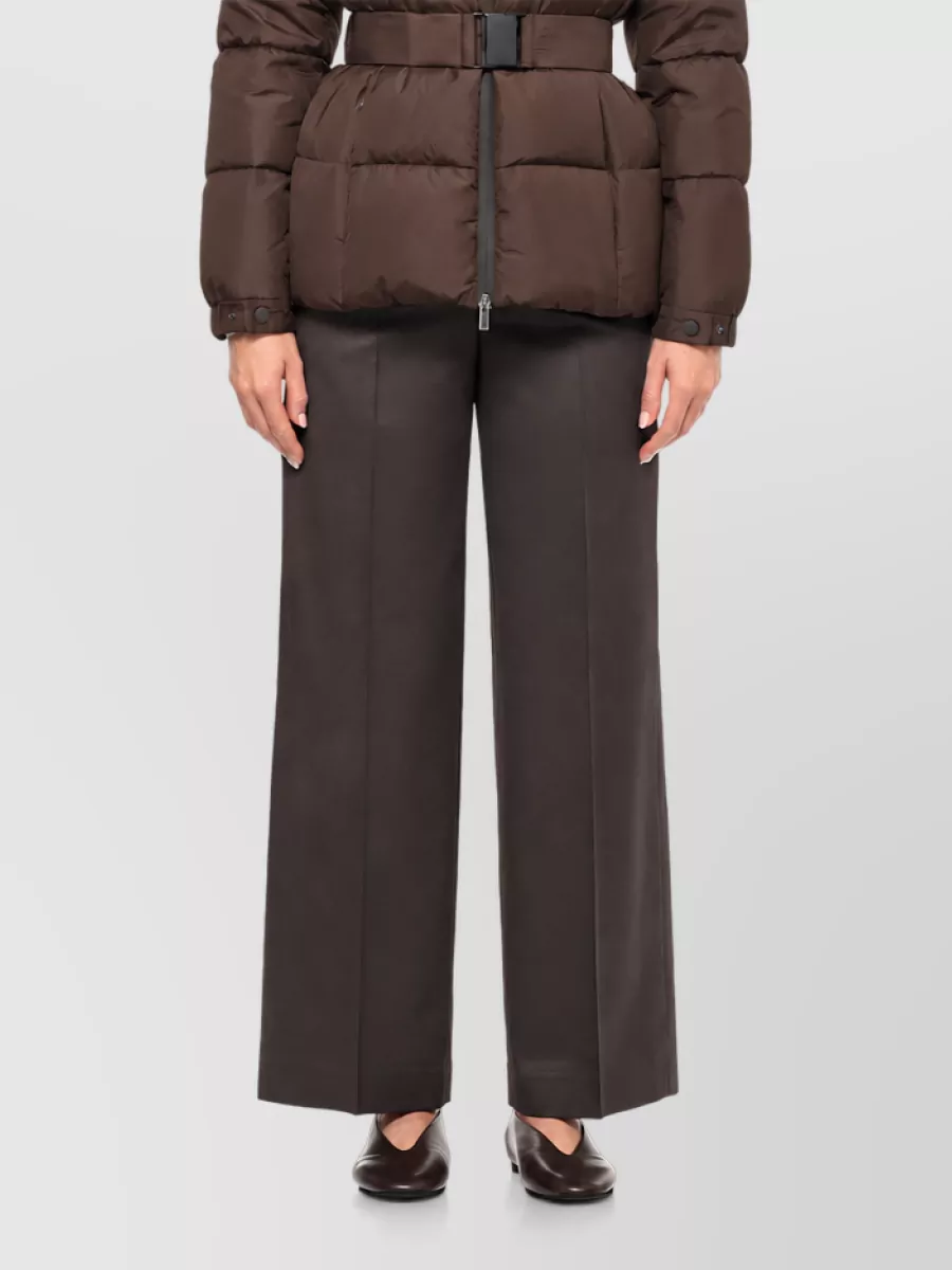 Peserico quilted belted hooded down jacket