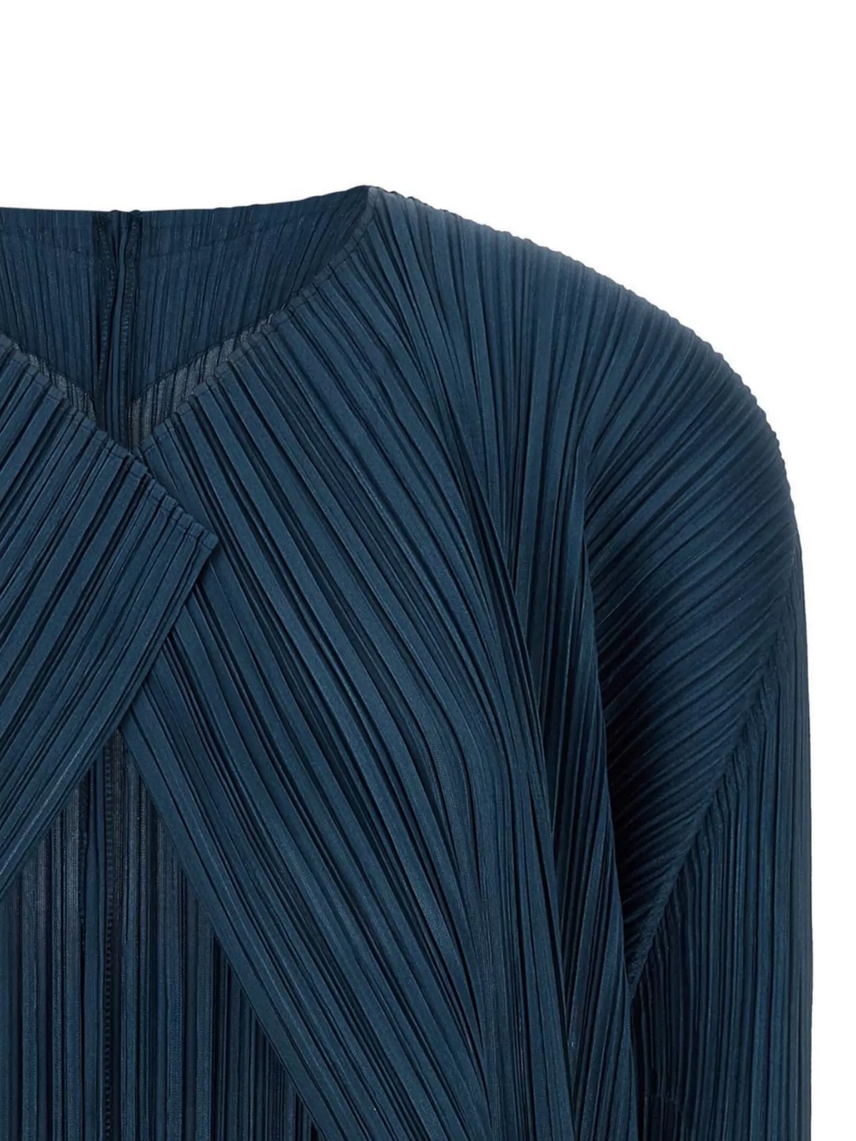Pleats Please Issey Miyake Textured Cardigan Long Sleeves