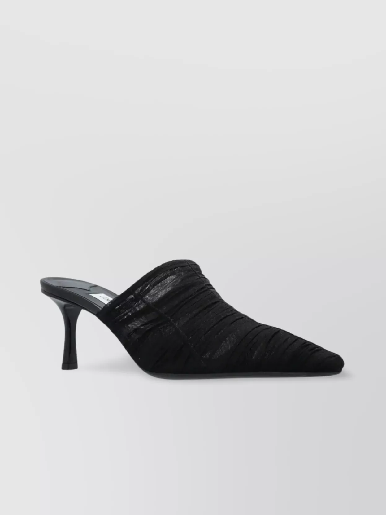 Jimmy Choo Draped Pointed Toe Stiletto Mules