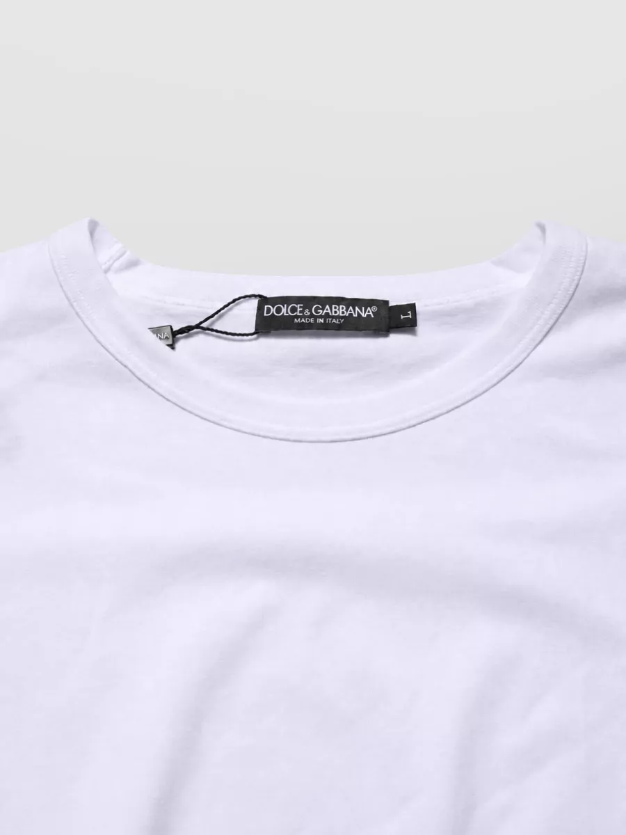 Dolce&Gabbana Cotton Short Sleeve Crew Neck T-Shirt