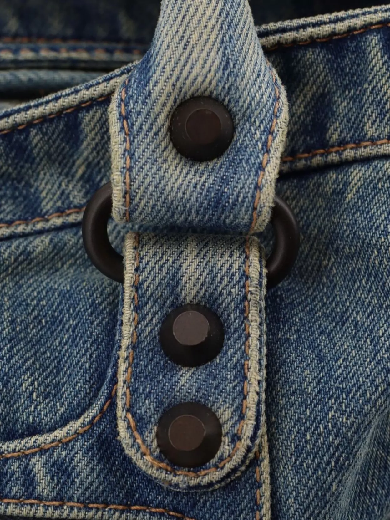 Balenciaga Medium Denim Shoulder Bag Featuring Studs