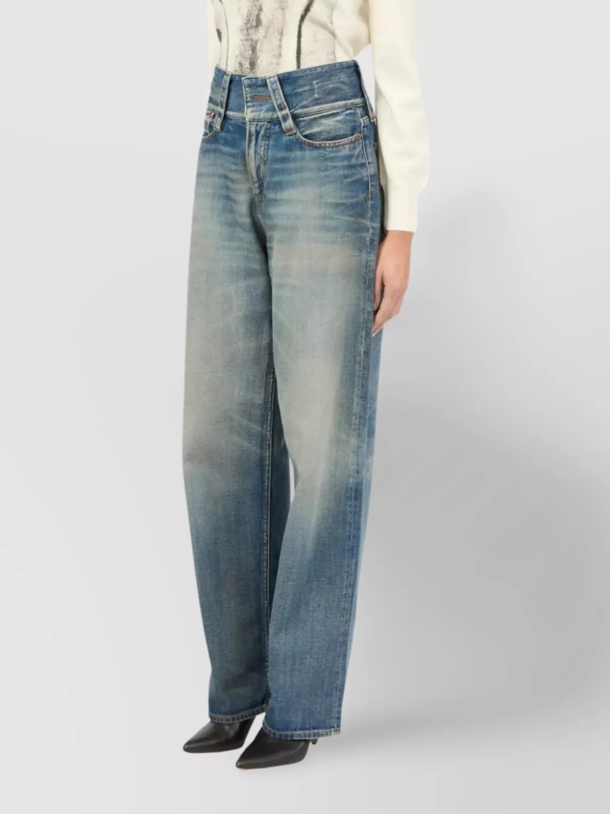 Mm6 Maison Margiela Five Pocket Belt Loop Trousers