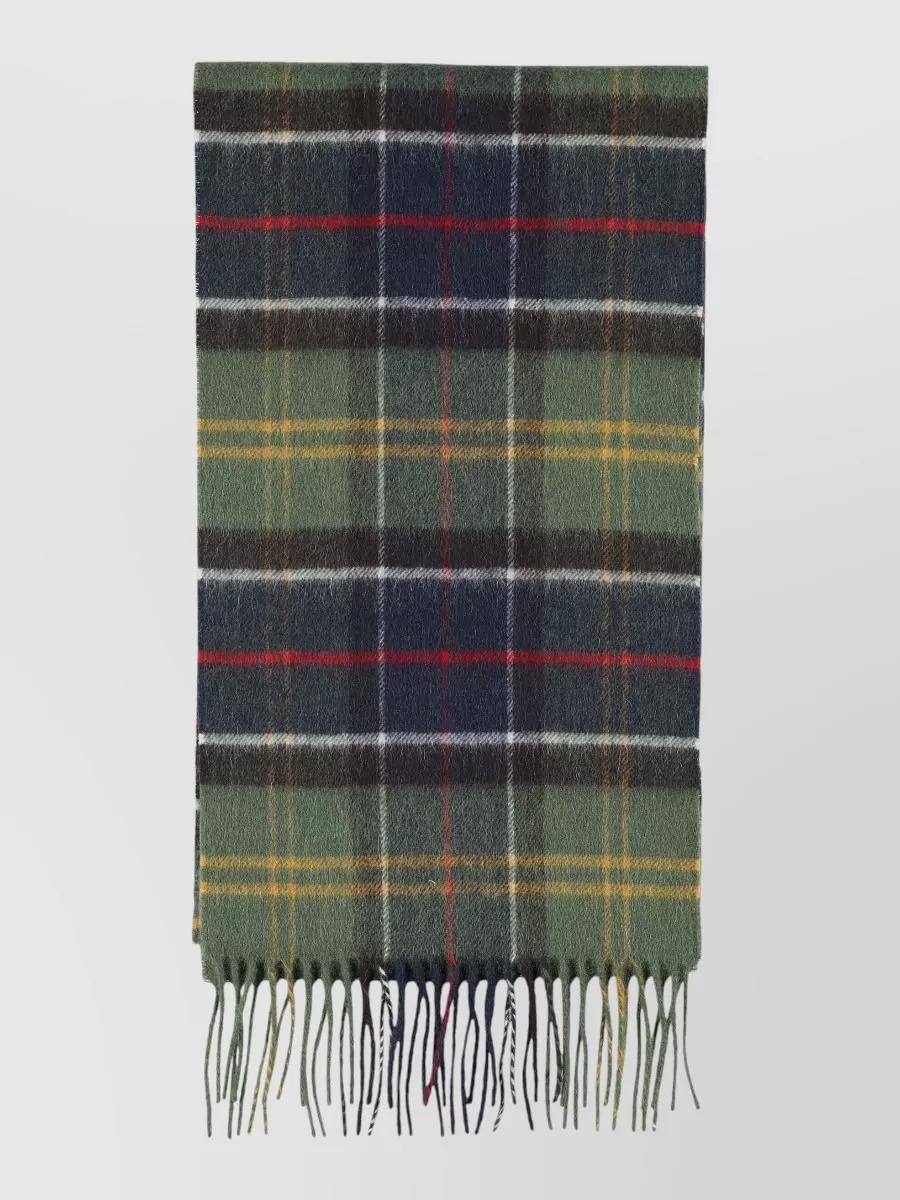 Barbour checked scarf