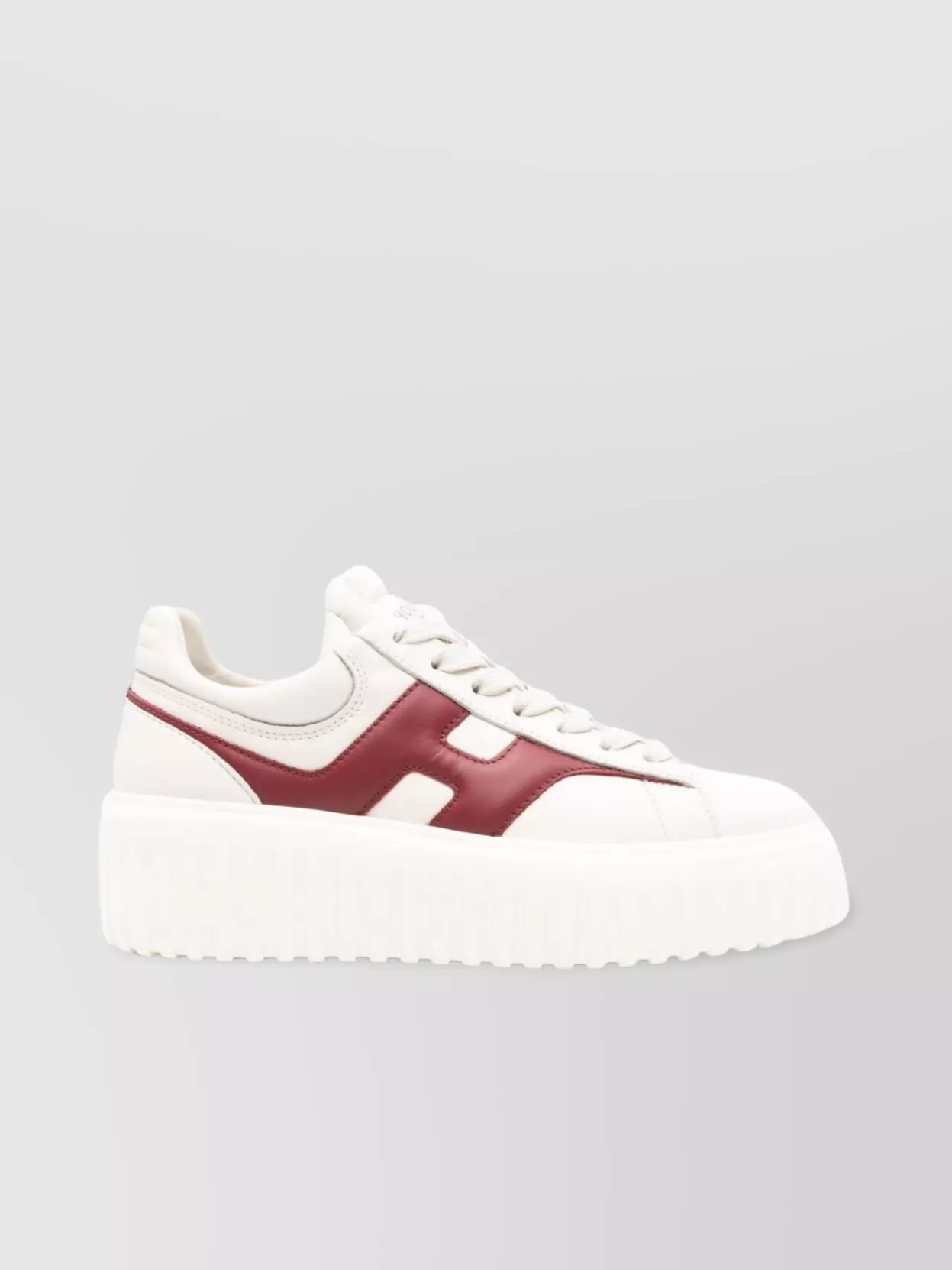 Hogan Sneakers Broken H-stripes Platform In White