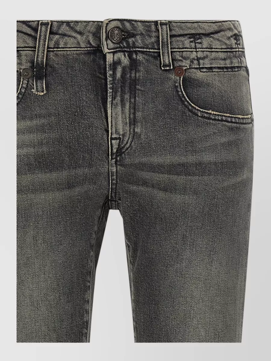 R13 Denim Low-Rise Bootcut Jeans