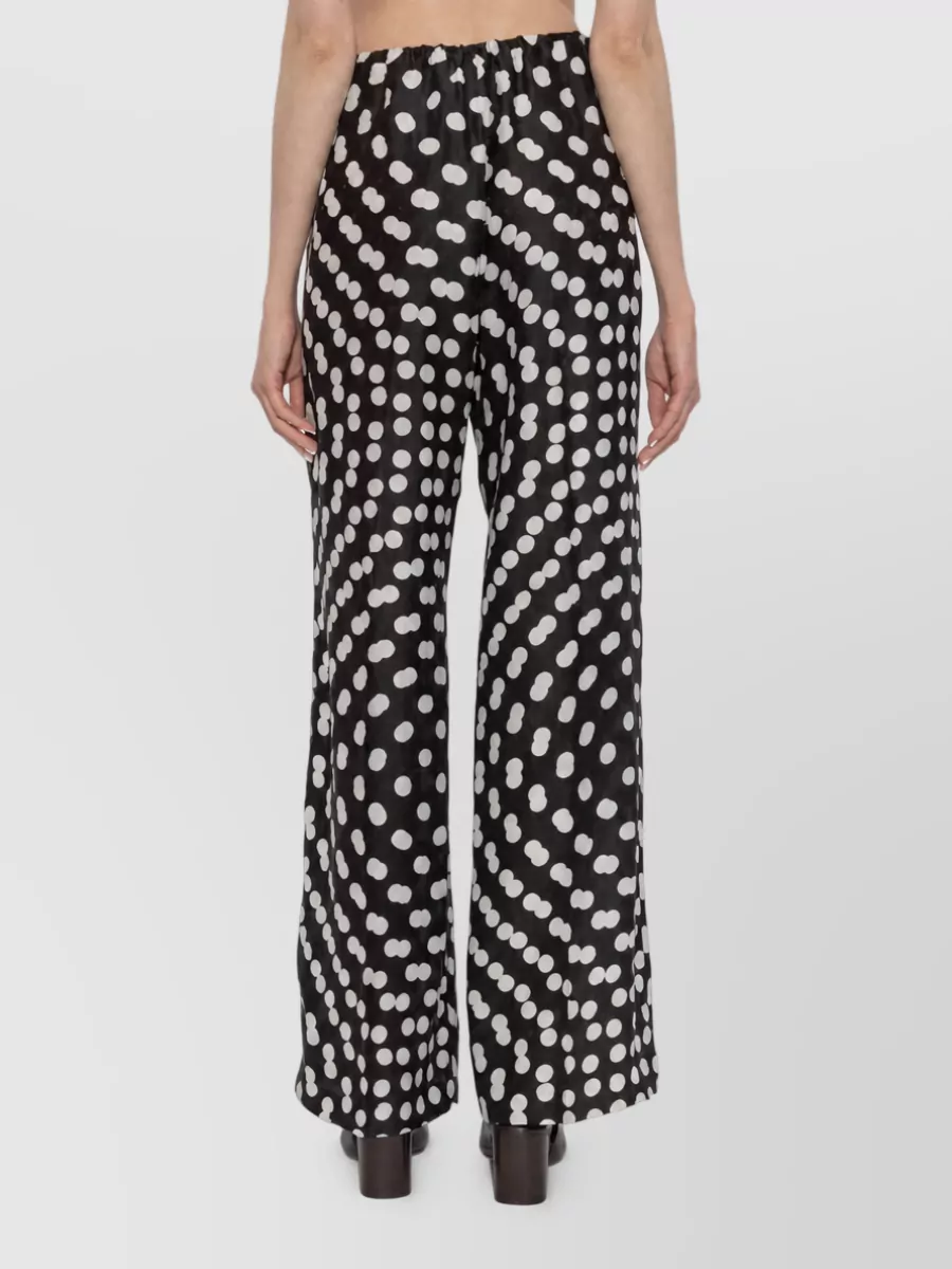 Dries Van Noten Silk Cotton Wide-Leg Trousers