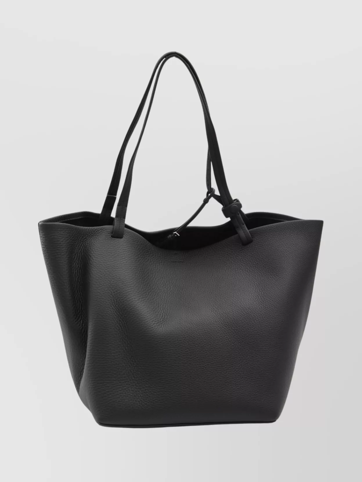 The Row Three Pocket Tote Bag In Black