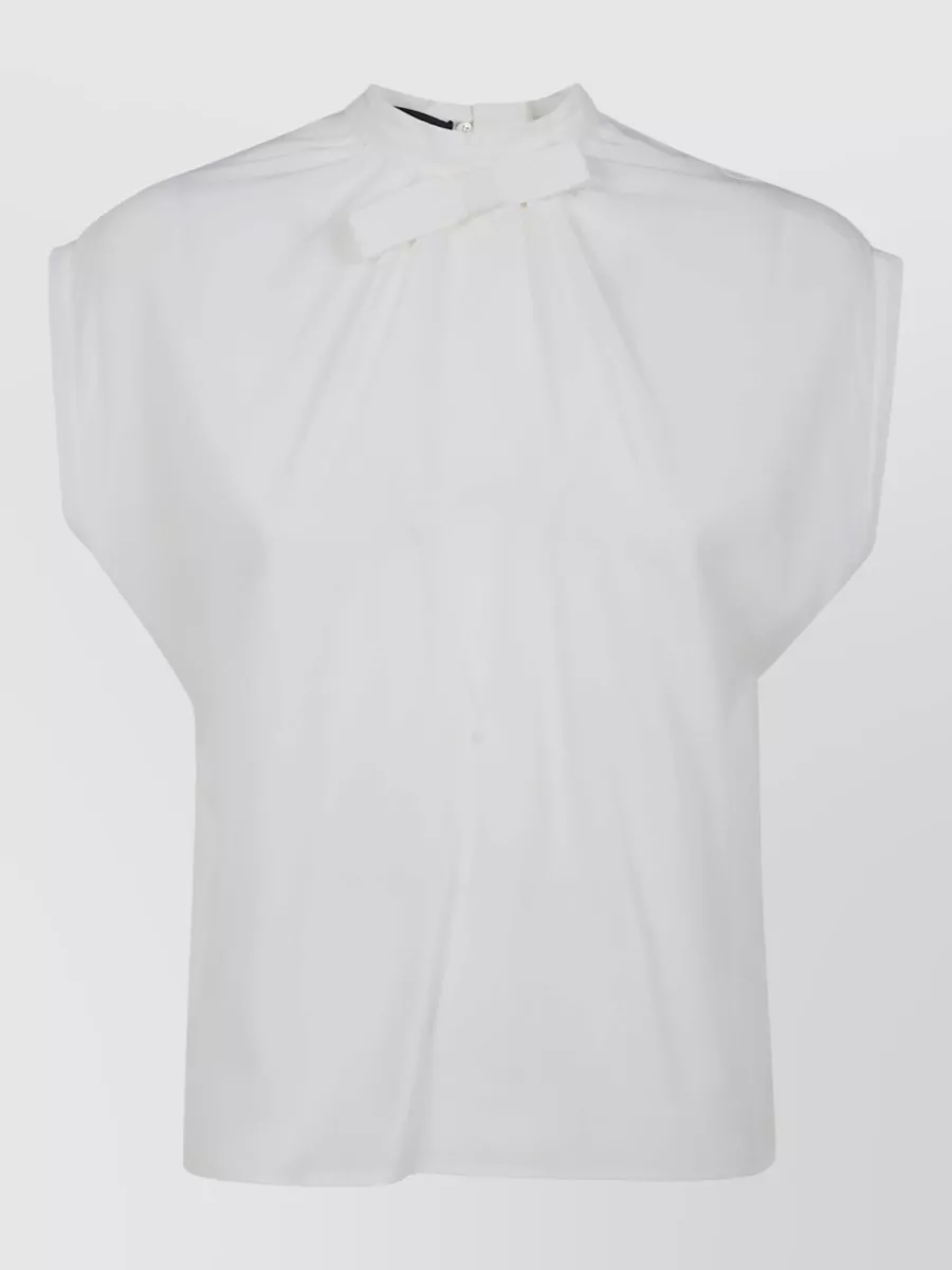DrHope silk blend bow blouse