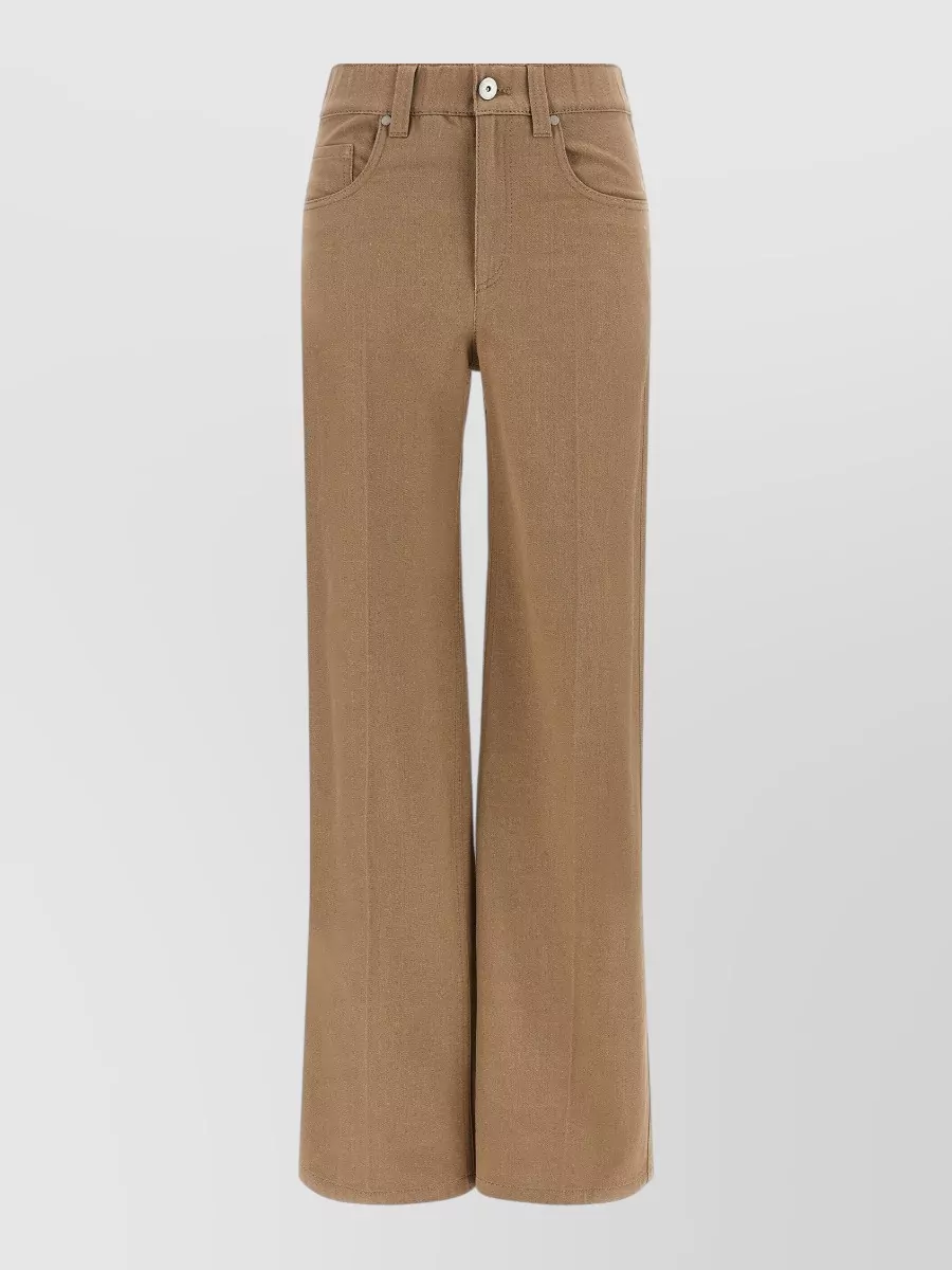 Brunello Cucinelli denim wide-leg high-rise jeans