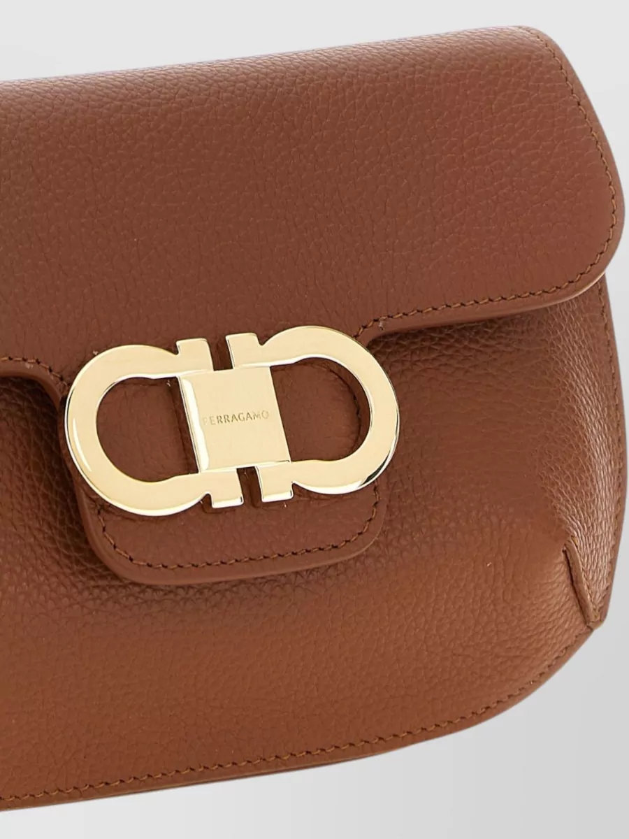 Ferragamo Gancini Mini Leather Cross-Body Bag