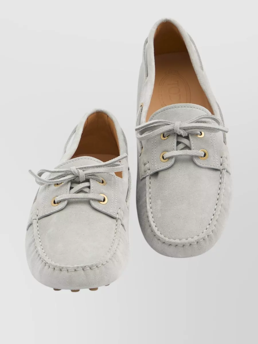 Tod's Gommino Boat Loafers Suede Sole Studs