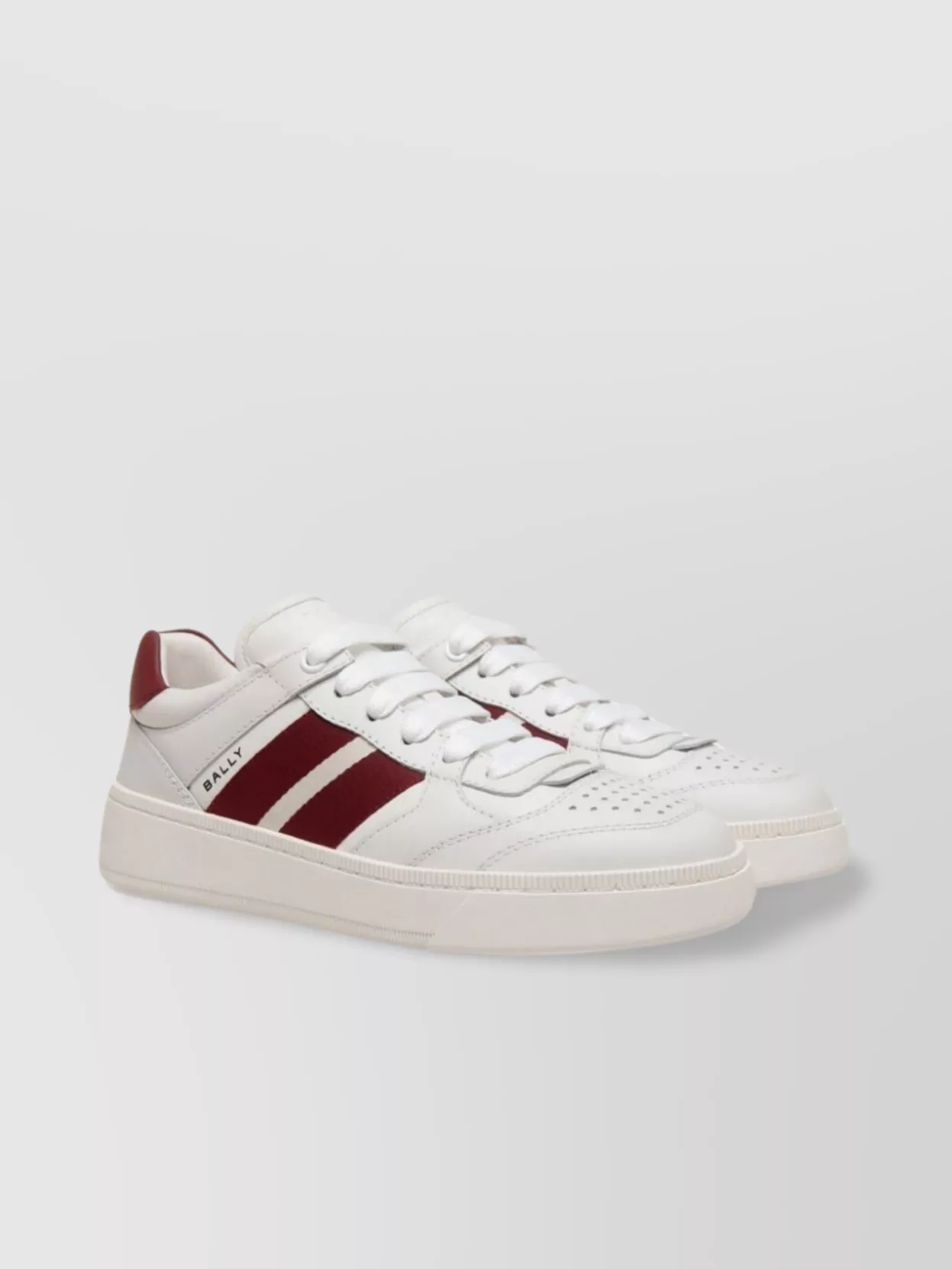 Shop Bally Low Top Sneakers In Calf Leather
