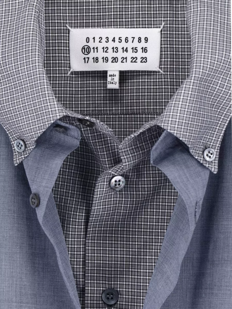 Maison Margiela Checked Cotton Double Shirt