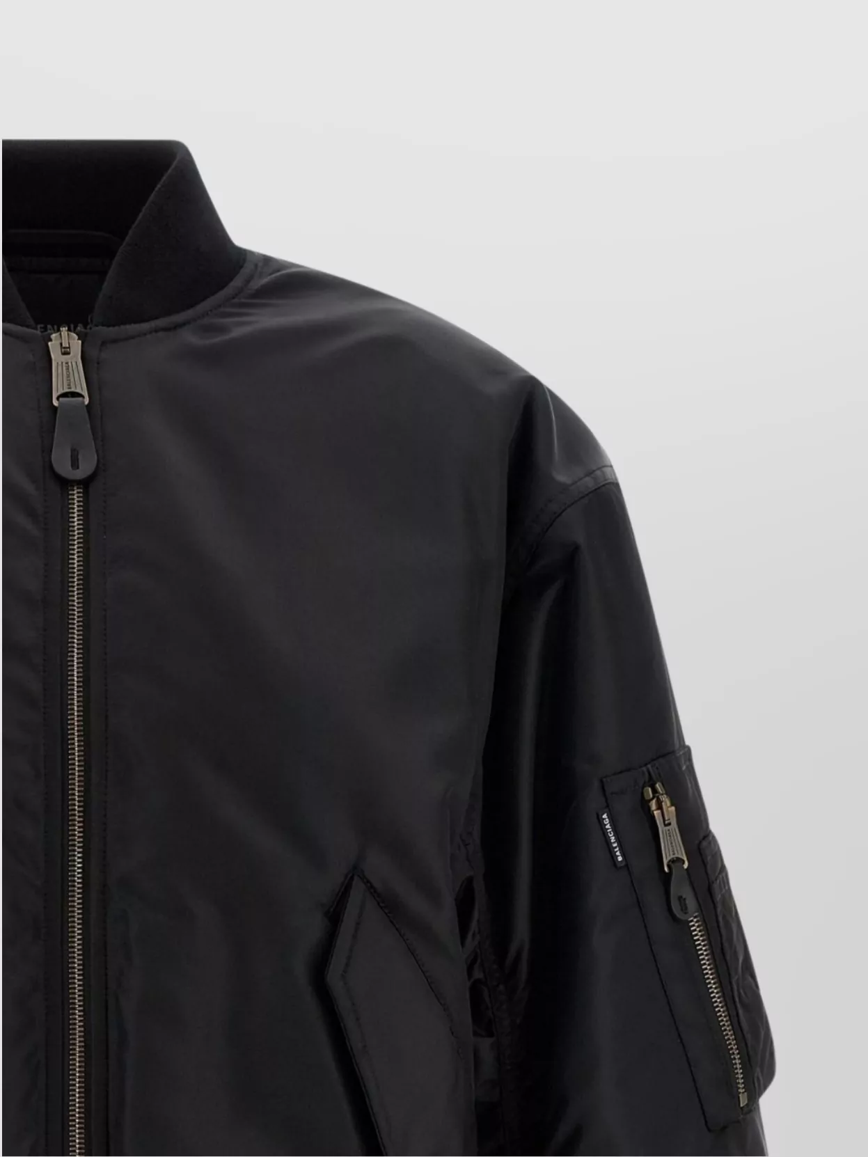 Balenciaga Padded Bomber Jacket Side Pockets