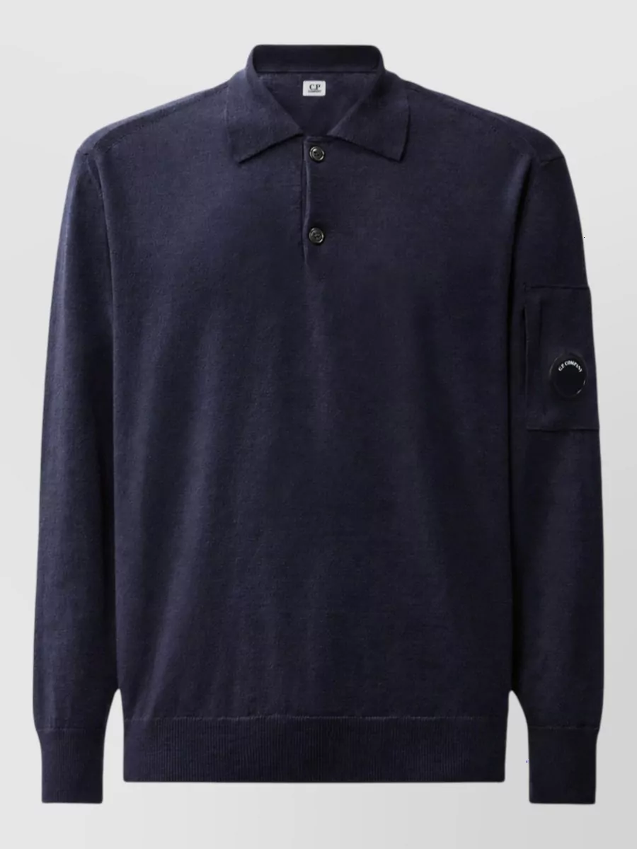 C.P. Company Fine-knit wool polo jumper