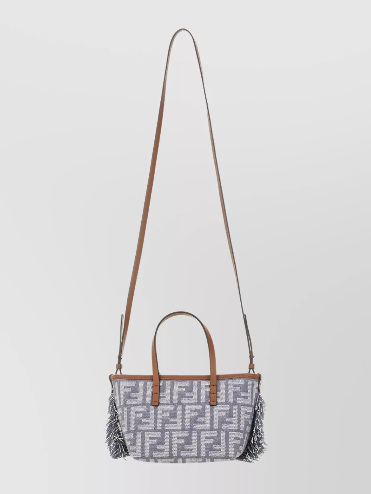 Fendi Chic Shoulder Bag With Fringe And Handles