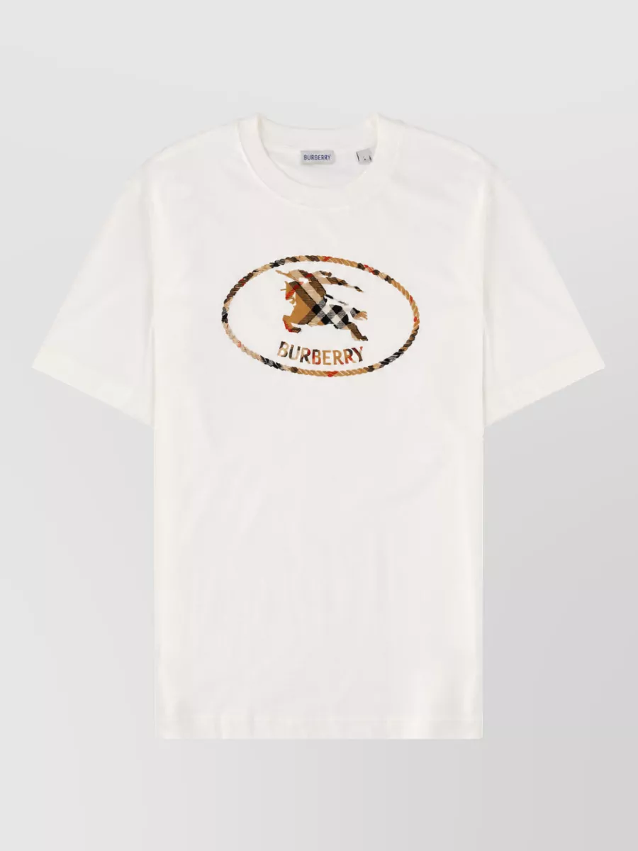 Burberry checked cotton t-shirt