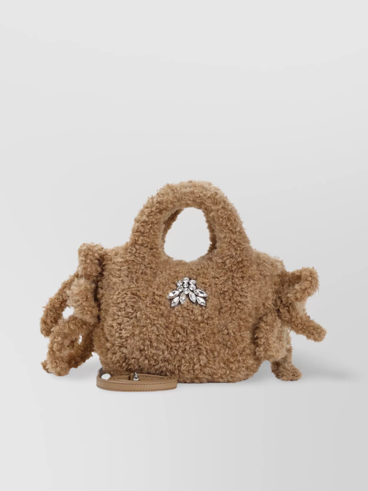 Simone Rocha Embellished Baby Egg Tote Bag In Brown