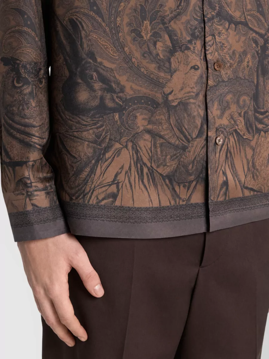 Etro Silk Long-Sleeve Shirt