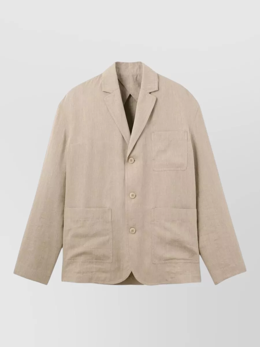 Jacquemus linen single-breasted blazer