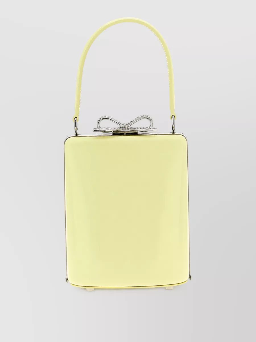Self-Portrait The bow leather clutch bag