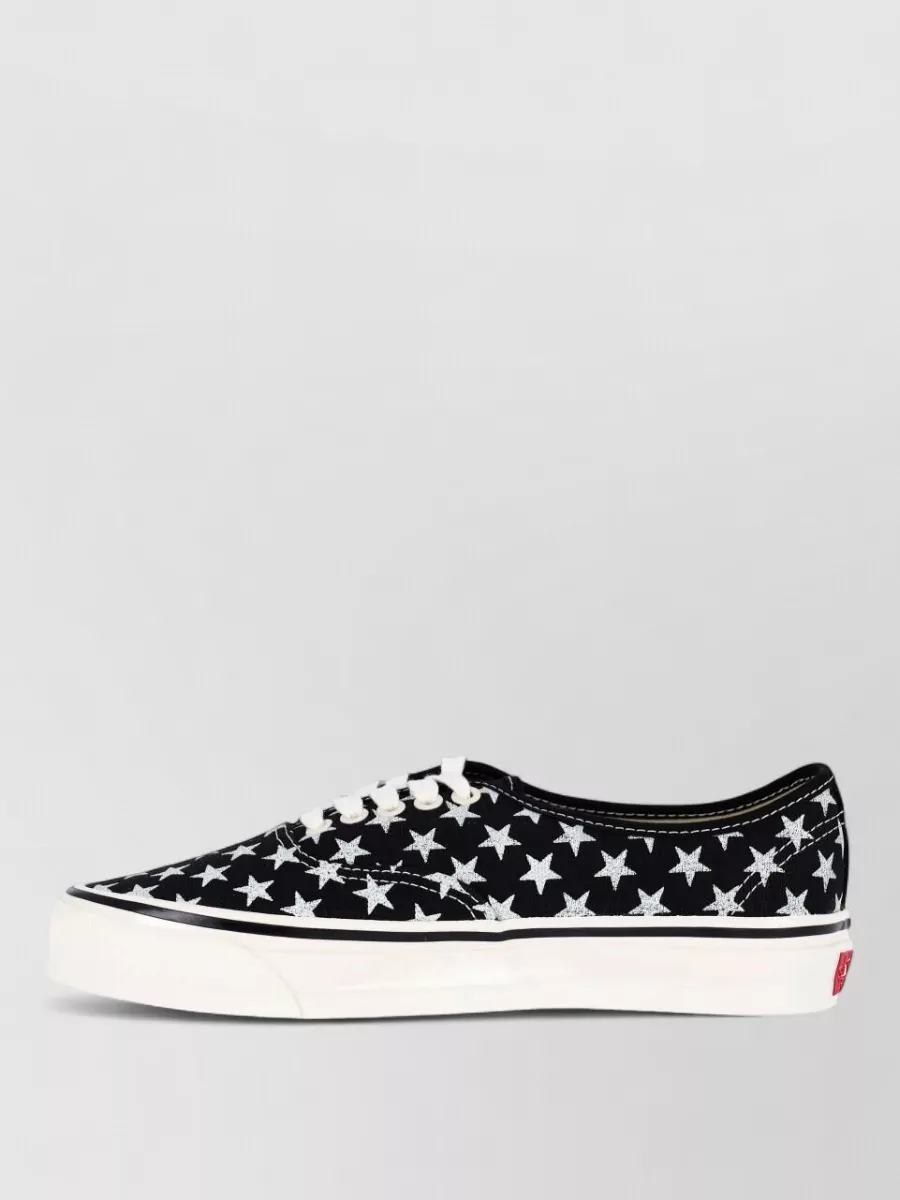 Vans Star Print Canvas Low-Top Lace-Up Sneakers