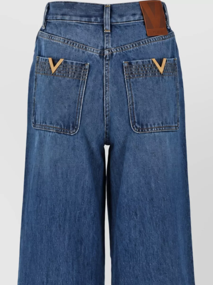 Valentino Denim Straight-Leg Jeans