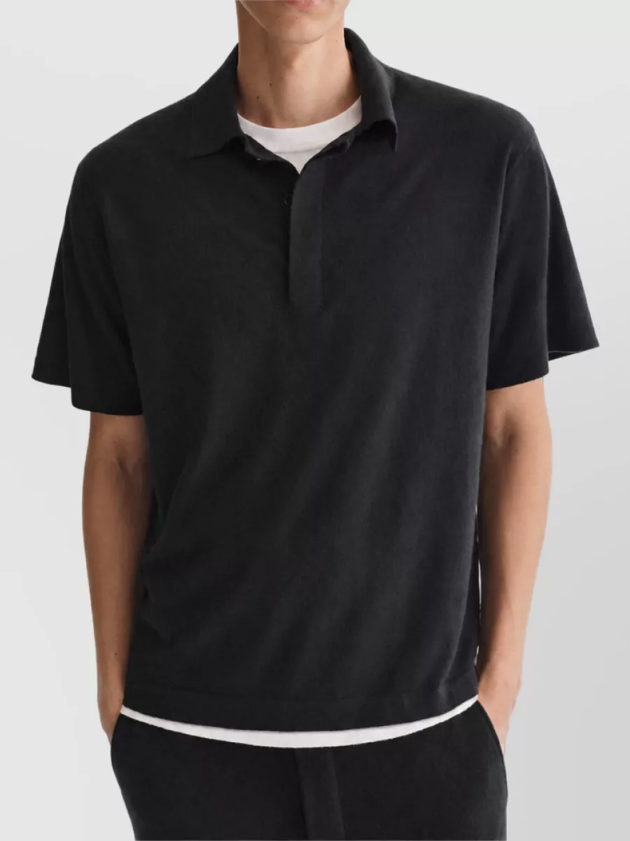 Lisa Yang Cashmere Ribbed Polo Shirt