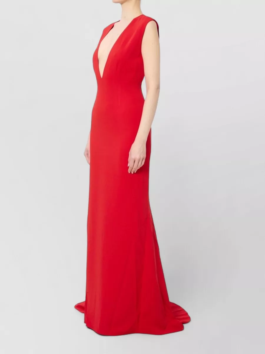 Solace London V-Neck Sleeveless Slim-Fit Maxi Gown