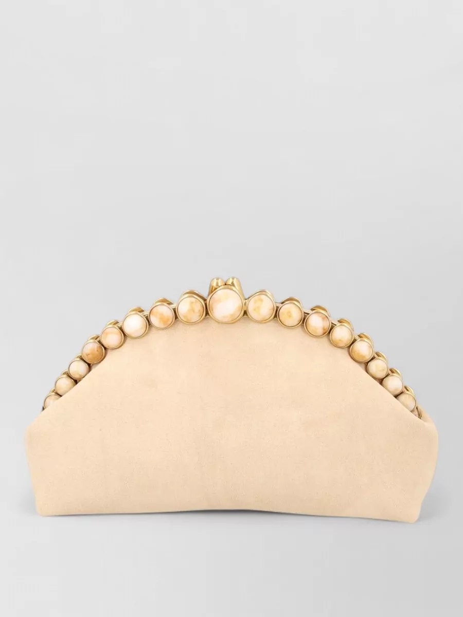 Cult Gaia Leather Clutch Bag