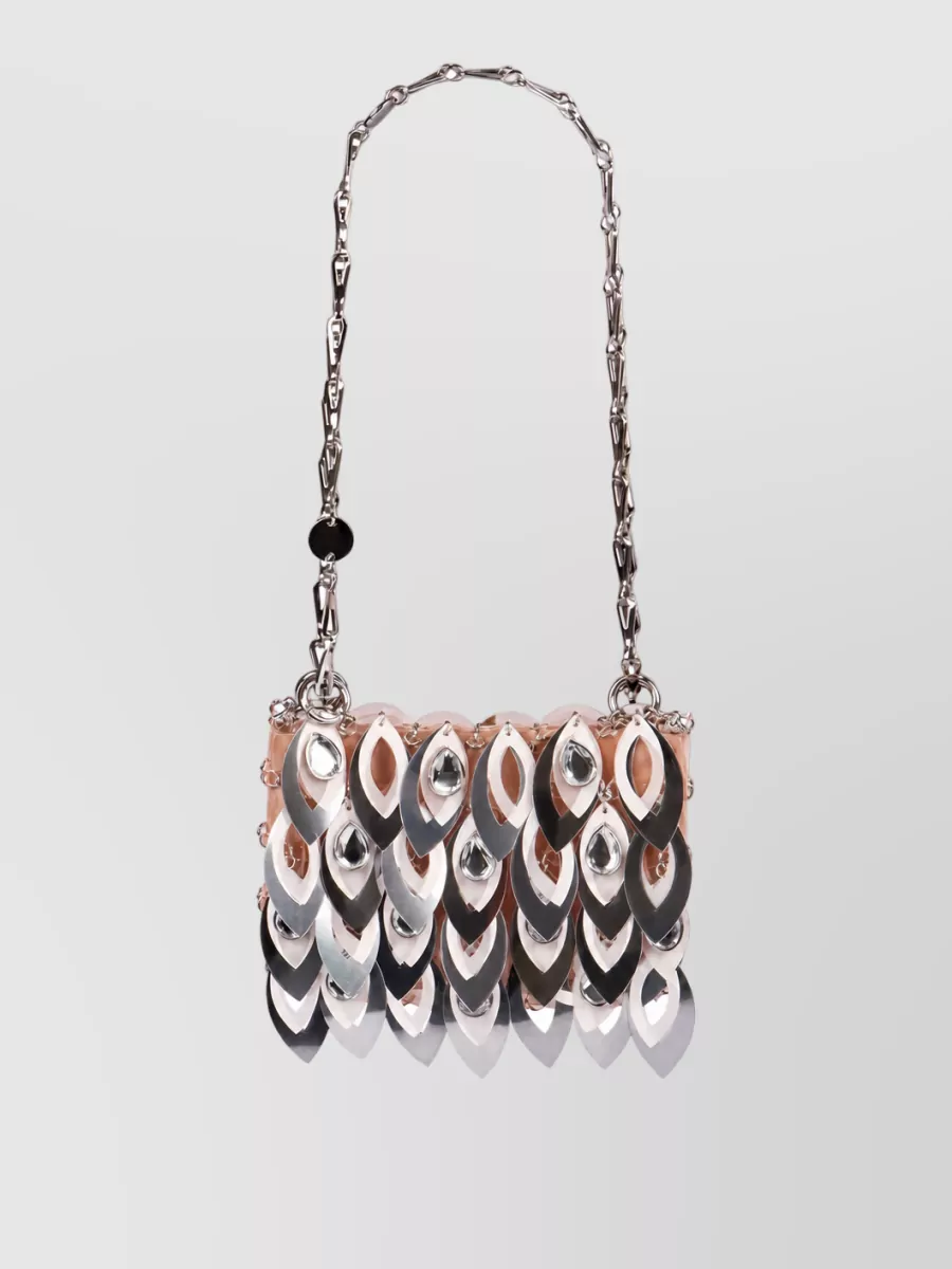 Paco Rabanne nano sparkle clutch bag