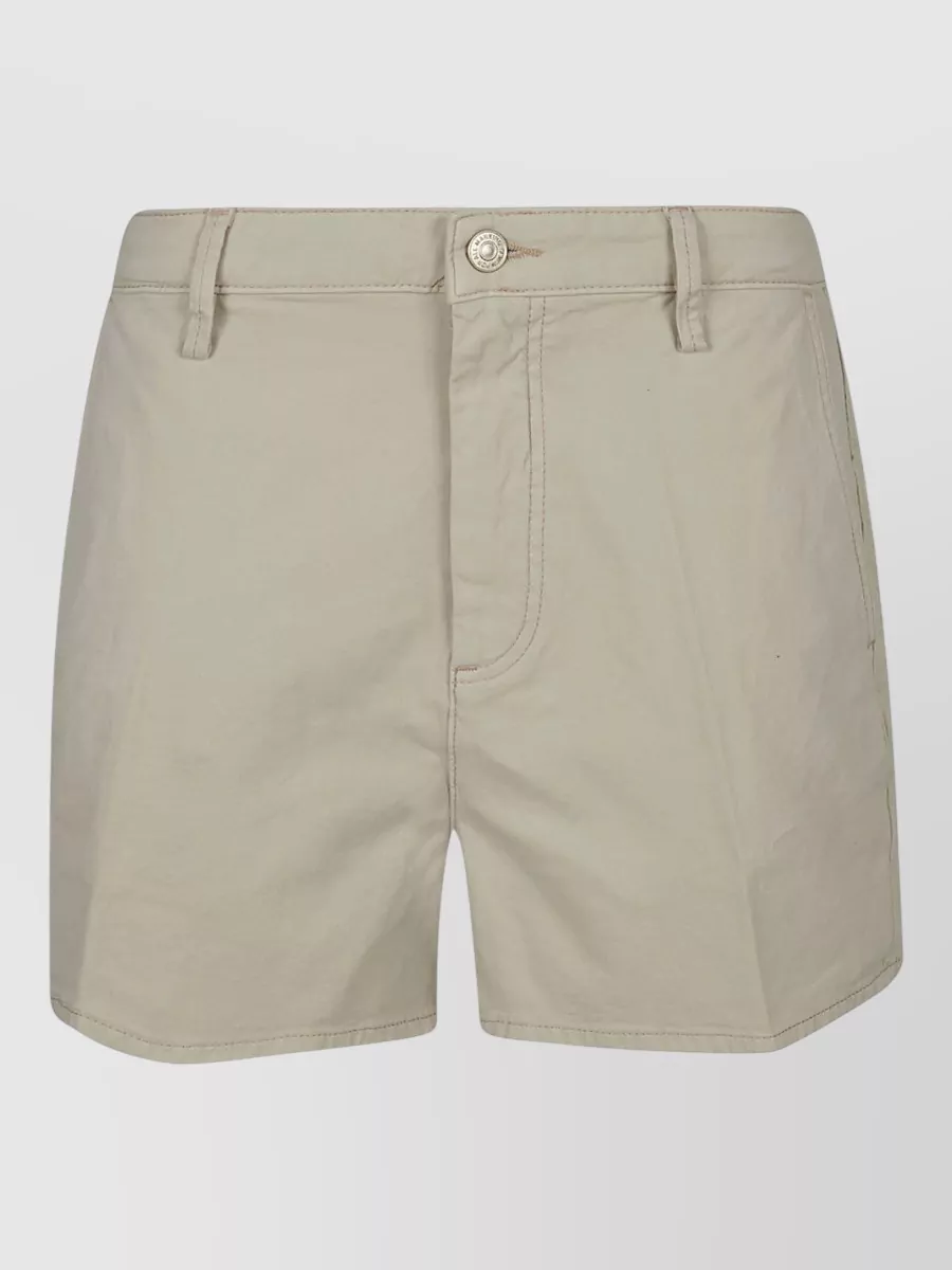 7 For All Mankind stretch cotton knee-length straight-leg shorts