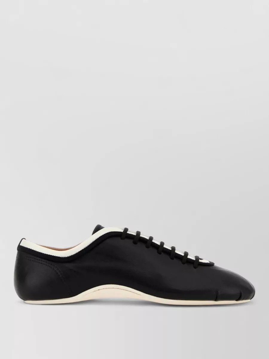 Dries Van Noten Leather Lace-Up Sneakers