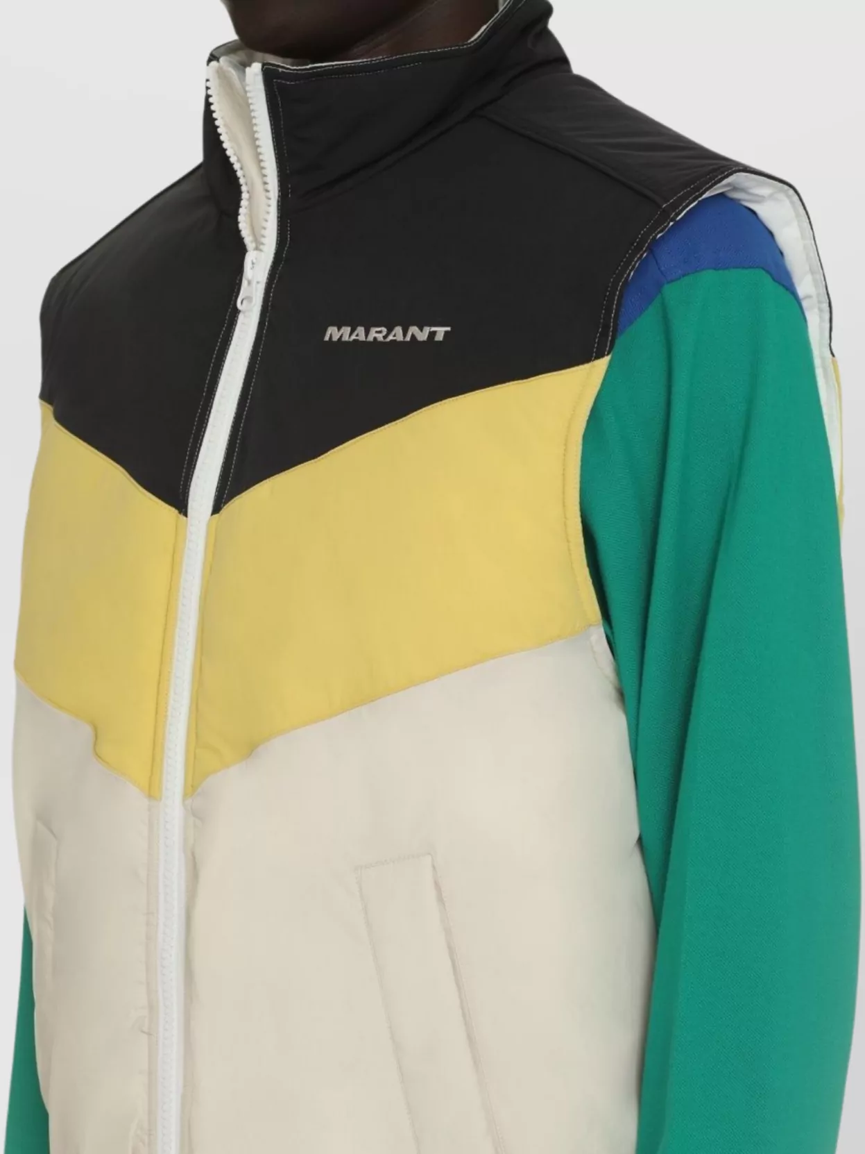 Isabel Marant Bruce High Collar Sleeveless Jacket