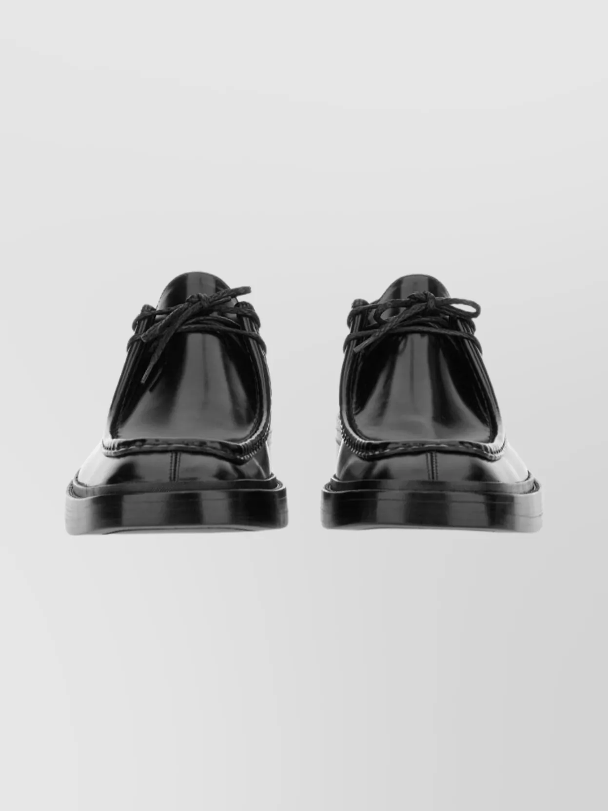 Saint Laurent Derby Loafer With Round Toe And Low Heel In Black