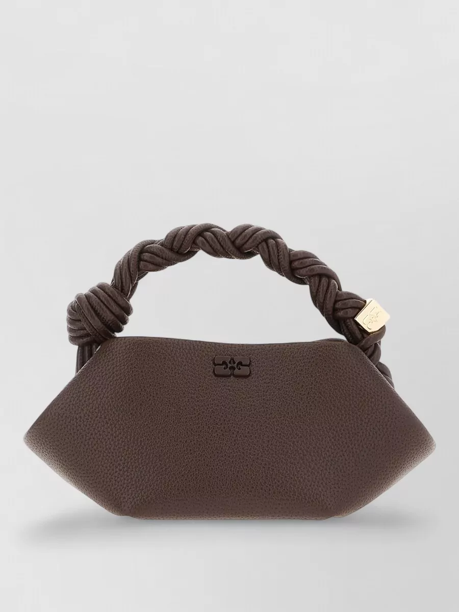 Ganni Bou Mini Leather Clutch Bag