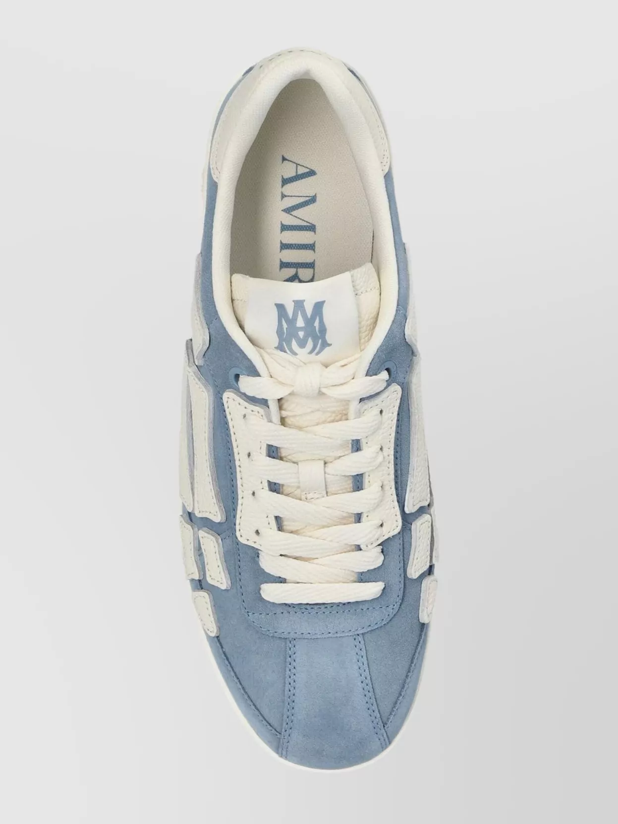 Amiri Pacific Bones Sneakers With Round Toe Design