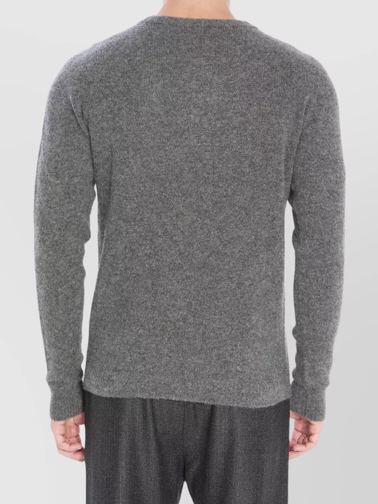 Roberto Collina Ribbed Cashmere Silk Crewneck Sweater
