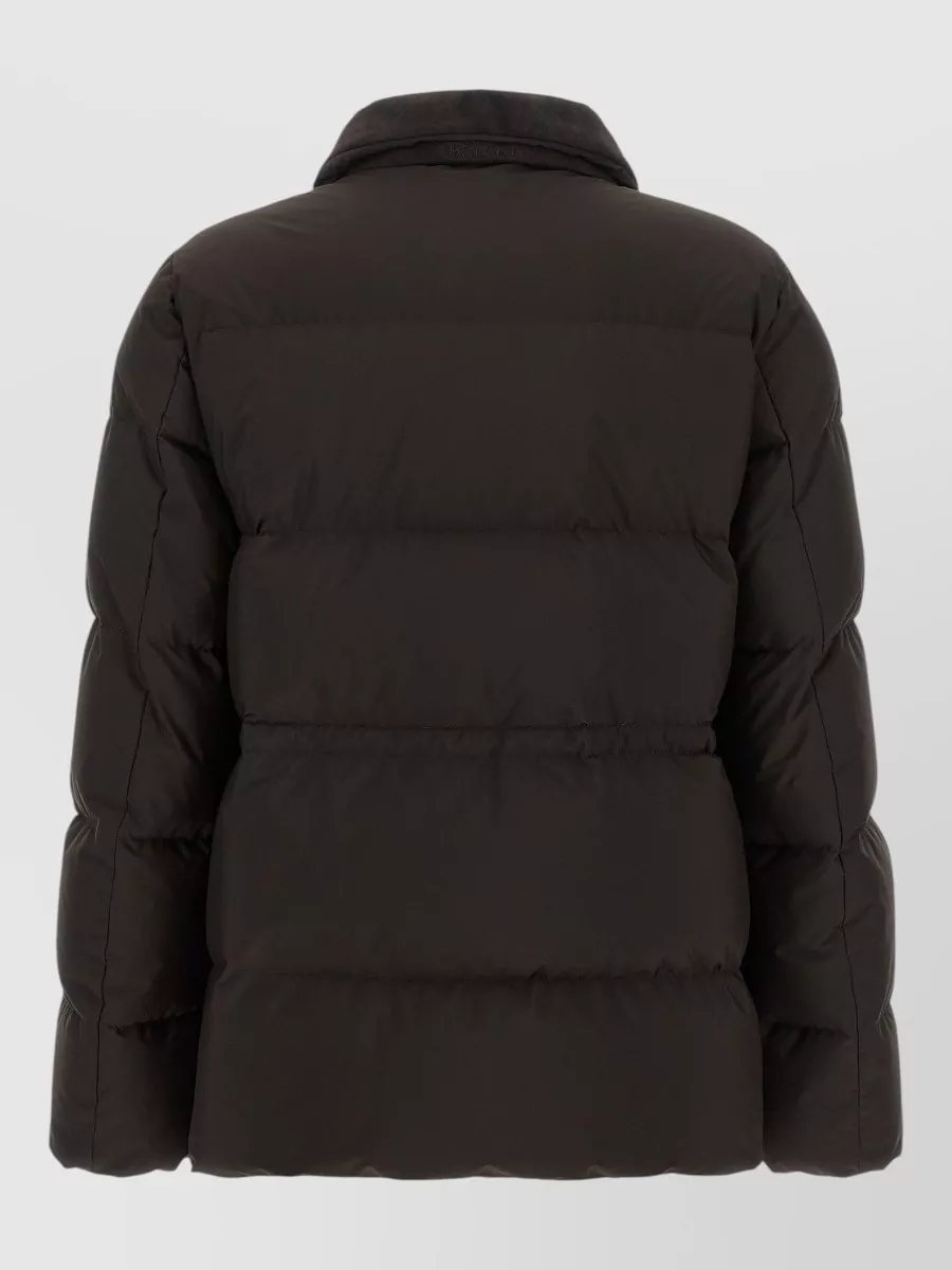 Kiton Down Drawstring Parka Coat