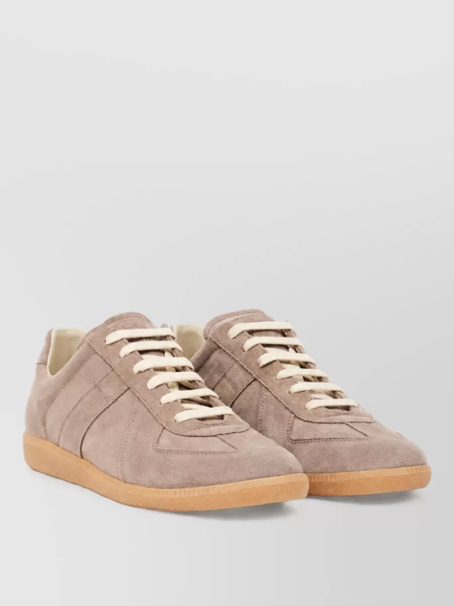 Maison Margiela leather lace-up sneakers