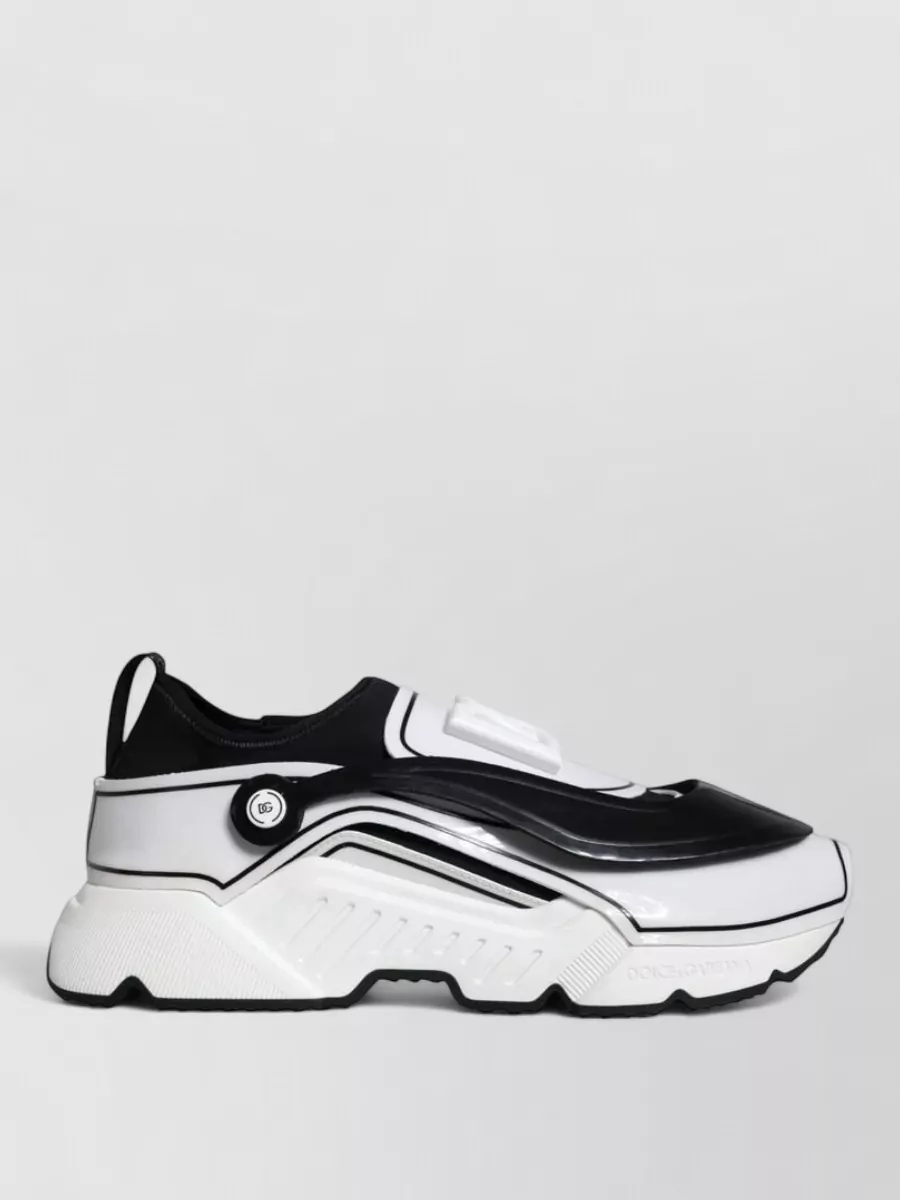 Dolce&Gabbana Leather Slip-On Sneakers