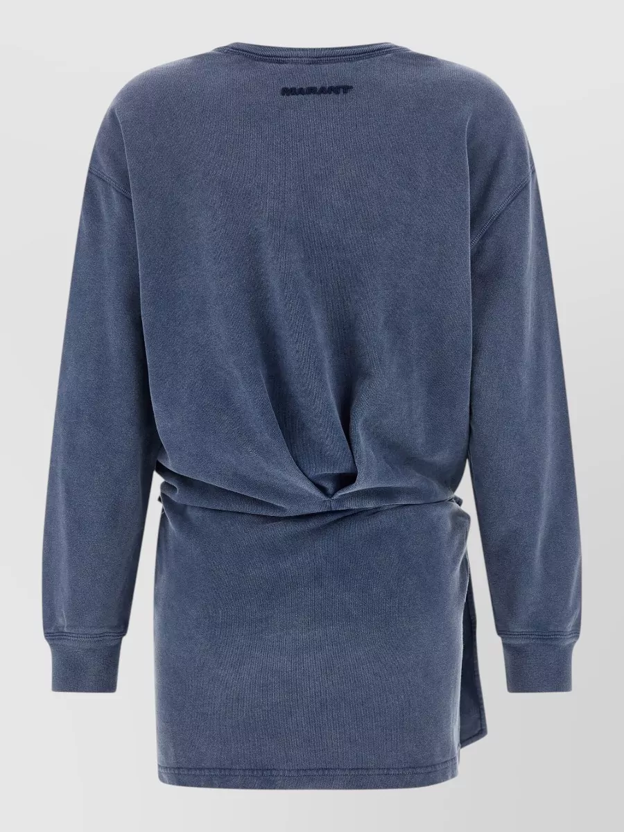 Isabel Marant Etoile Cotton Oversized Long-Sleeve Mini Dress