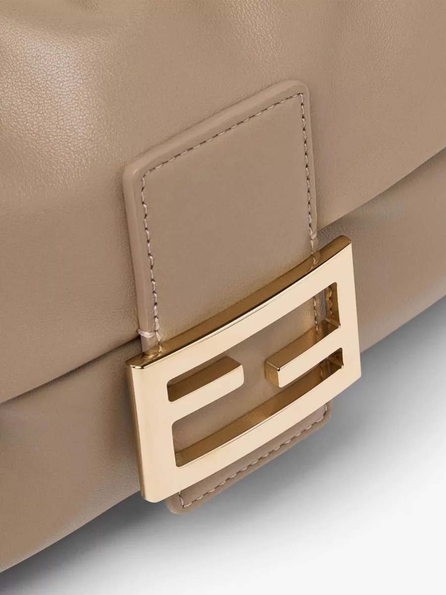 Fendi Baguette Medium Leather Clutch Bag