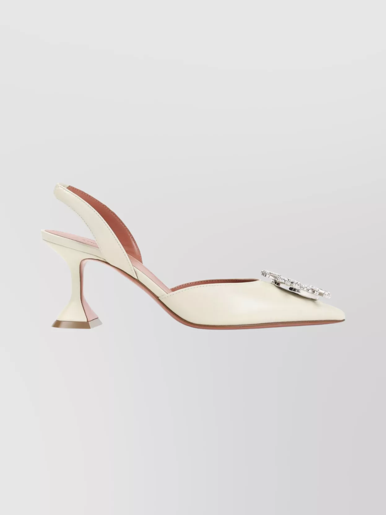 Amina Muaddi Slingback Pumps With Unique Heel Design