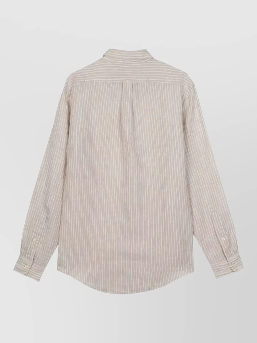Polo Ralph Lauren Linen Striped Long Sleeve Shirt
