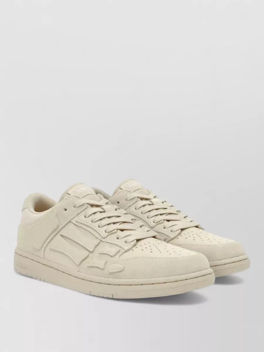 Amiri Leather Paneled Low-Top Sneakers
