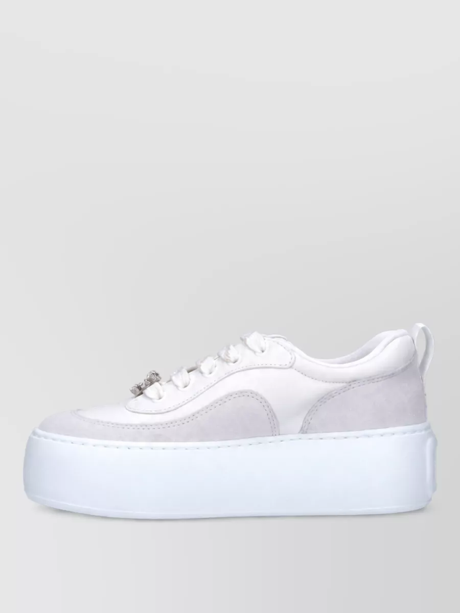 Roger Vivier Leather Low-Top Sneakers