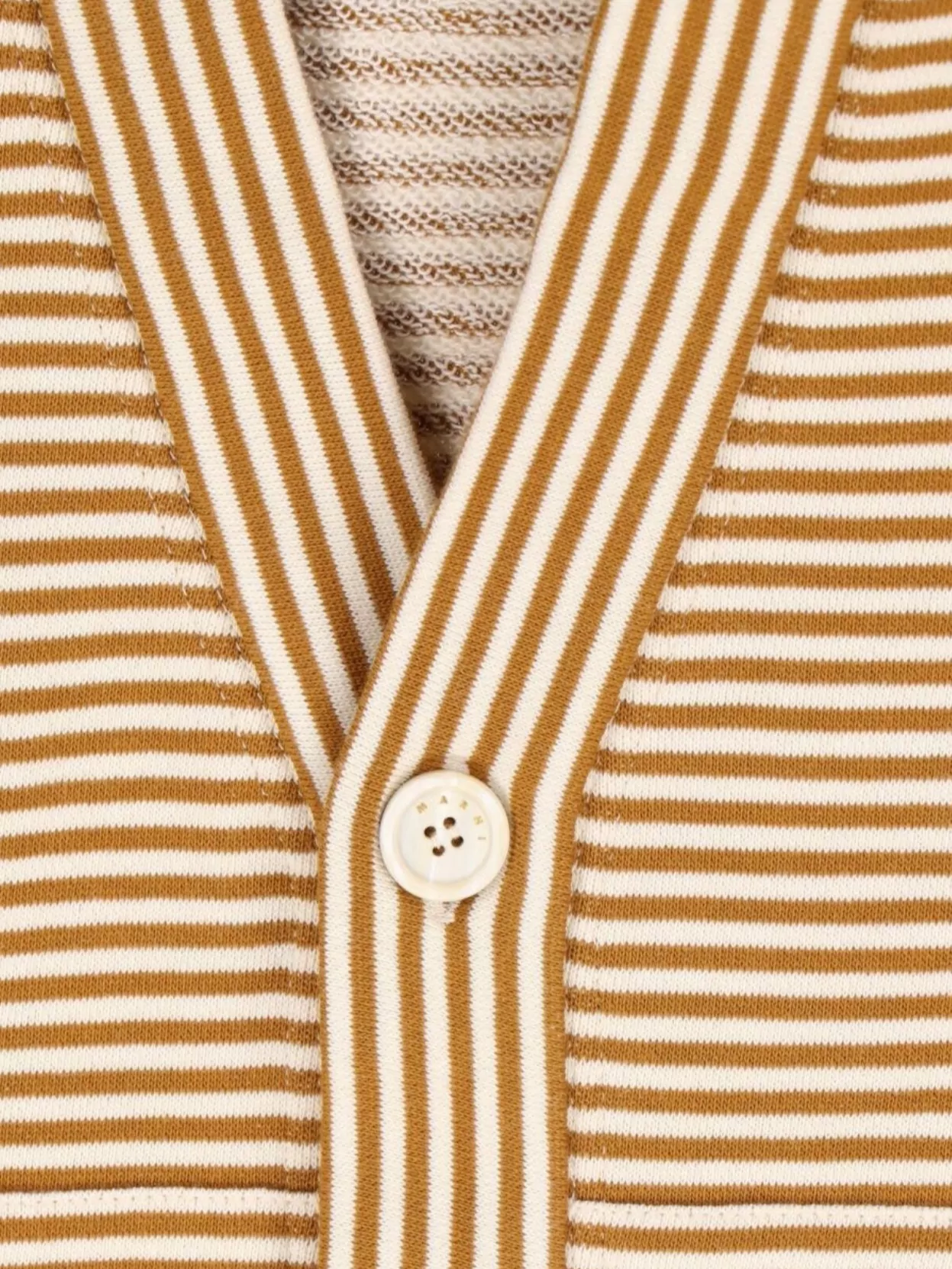 Marni Crewneck Sweater With Front Pockets And Striped Pattern