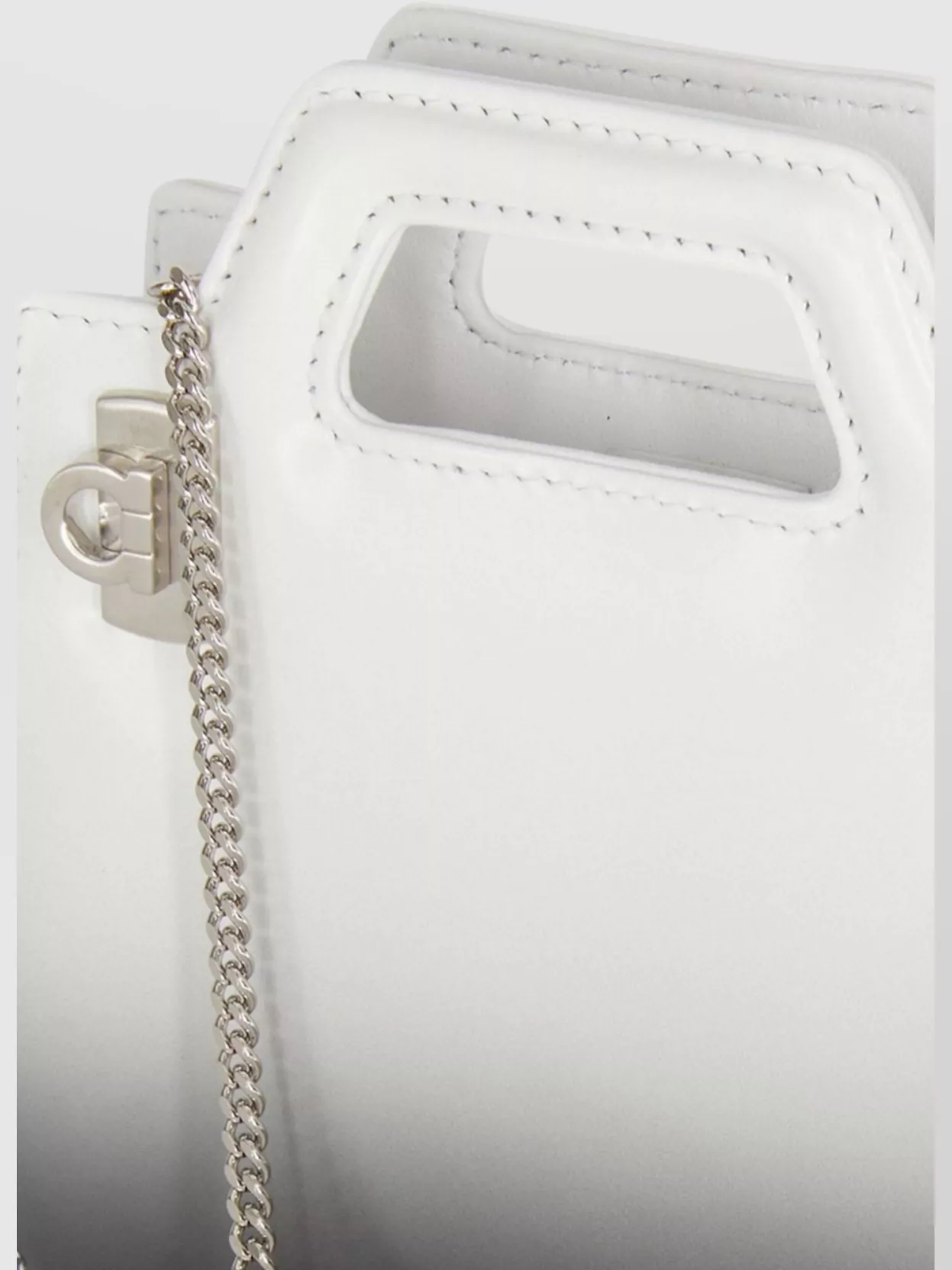 Shop Ferragamo Wanda Mini Handbag Geometric Construction