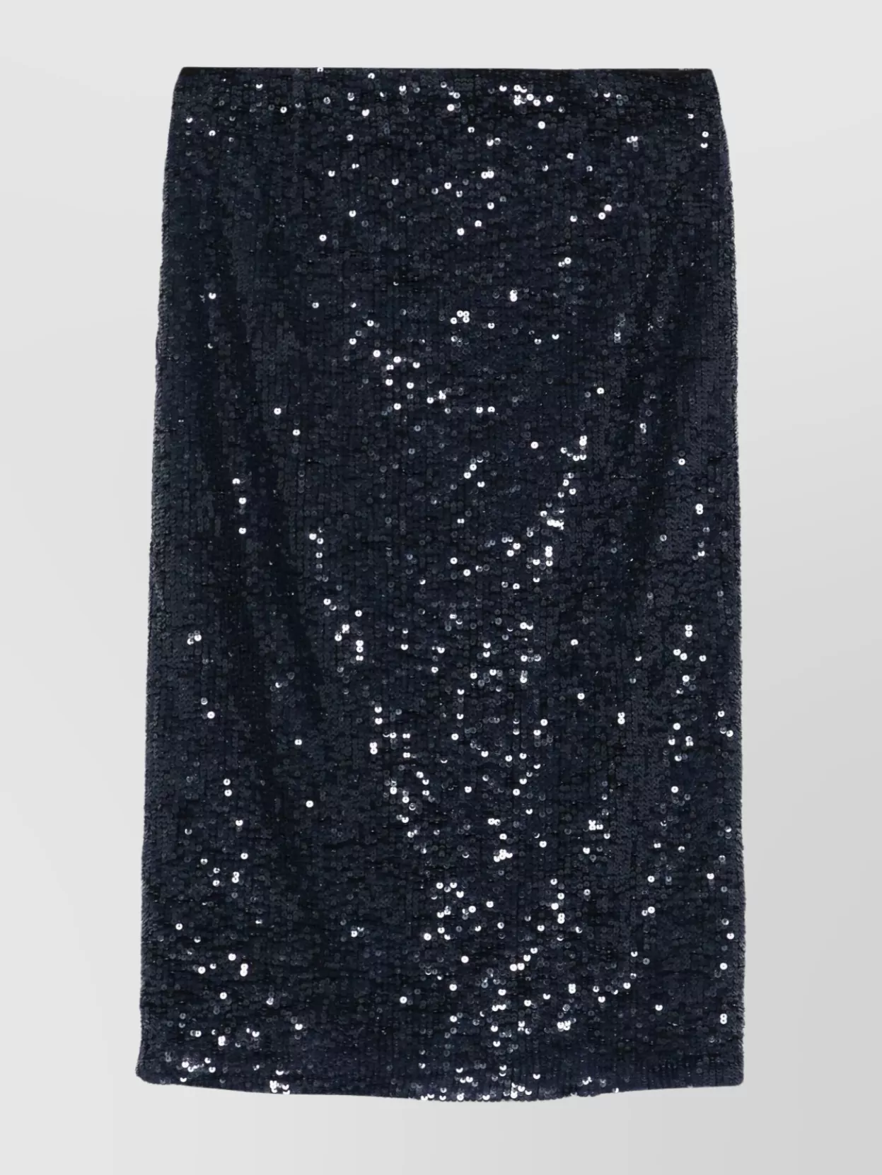 P.a.r.o.s.h High-waisted Knee-length Sequin Skirt In Blue